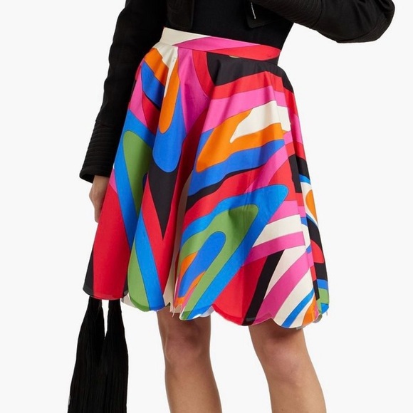 Pucci Printed Geometric Swirl Skirt - Picture 11 of 14
